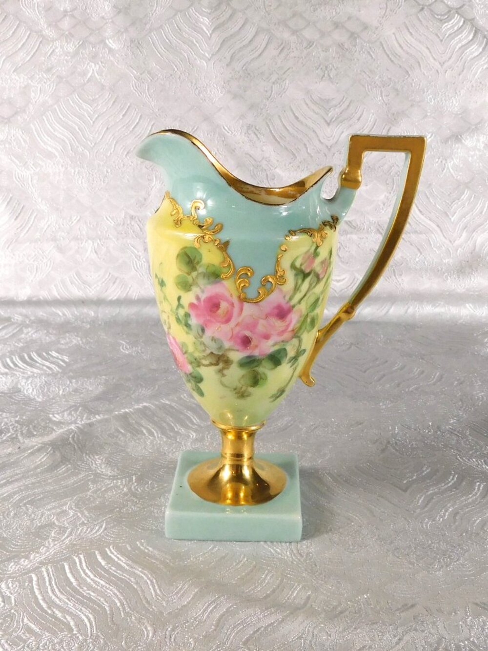 Small Footed Creamer on a Square Base # 27683